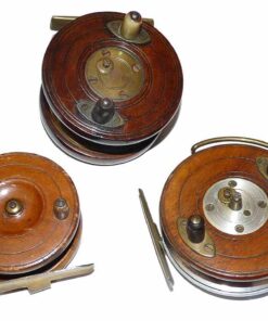 3 Nottingham wood alloy zephyr starback antique reels
