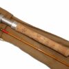 Allcocks Tarquin 8'6" 2 pce split cane dry fly rod, rare model with bag