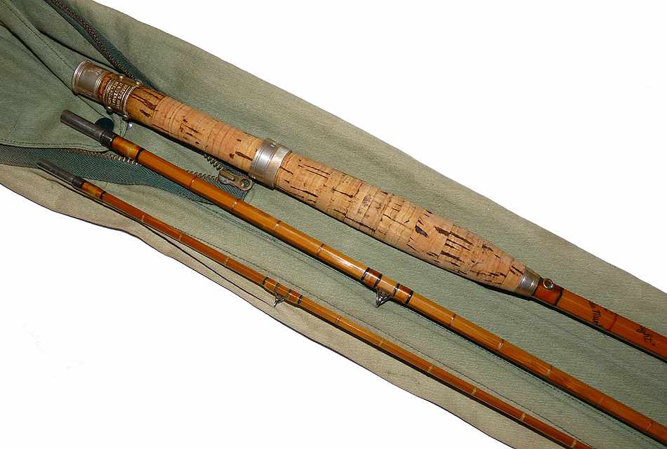 Hardy Hollokona 8'6" 3pce Hollow built split cane fly rod with bag