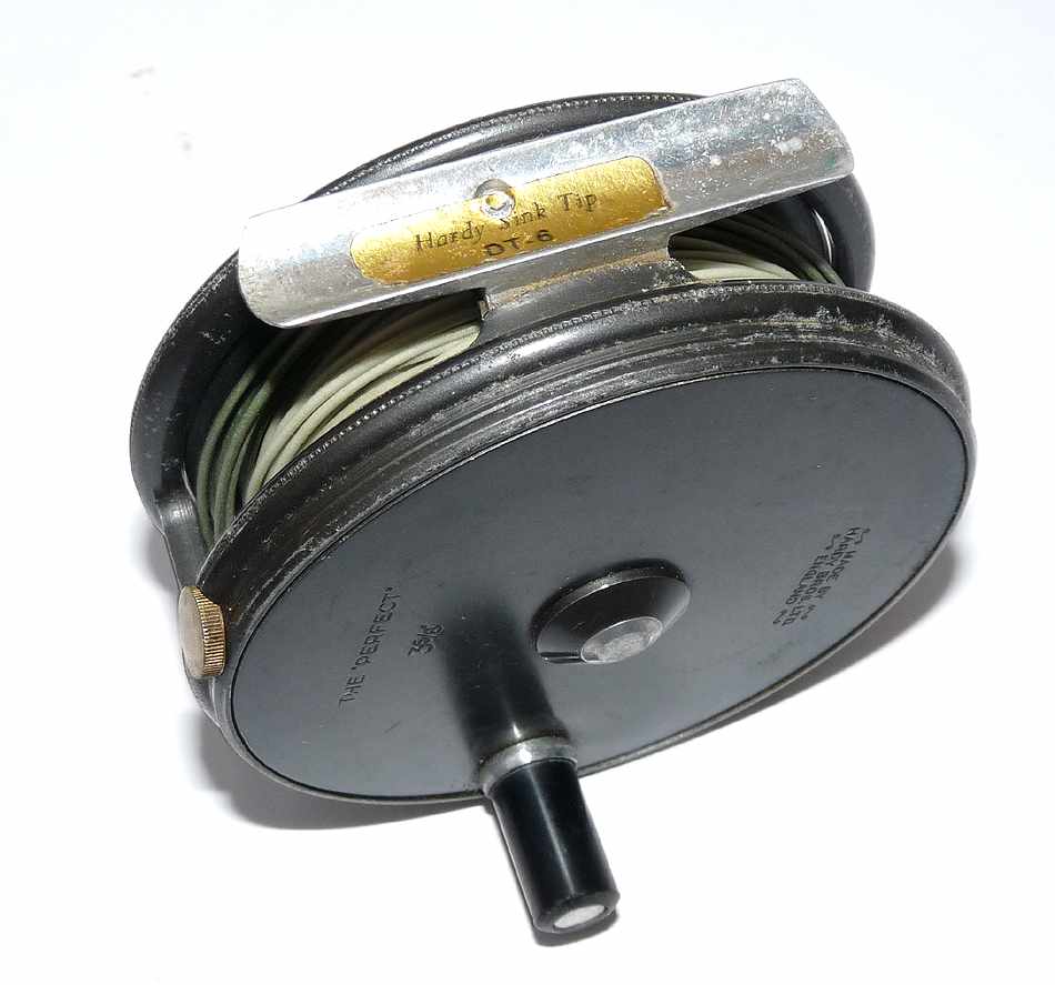 Hardy Perfect 3-5/8" vintage trout fly reel + 2 spare spools - Image 3