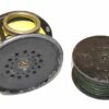 Hardy Perfect 4" left hand wind salmon fly reel, with fault, plus spare spool