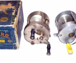 ABU Record 1700 + Record 1550 with box vintage reels
