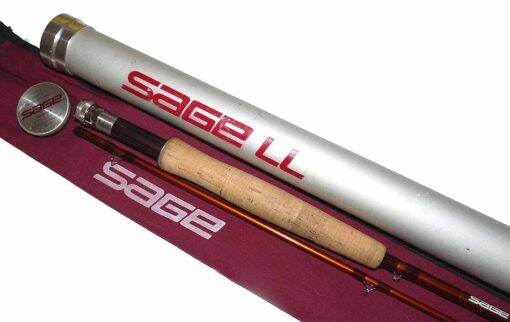 Sage FLi 9' 2 piece graphite fly rod #6, bag and tube