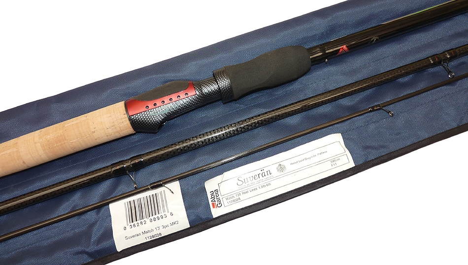 Abu Garcia Suveran Match 13' 3 pce carbon float rod, mint with bag
