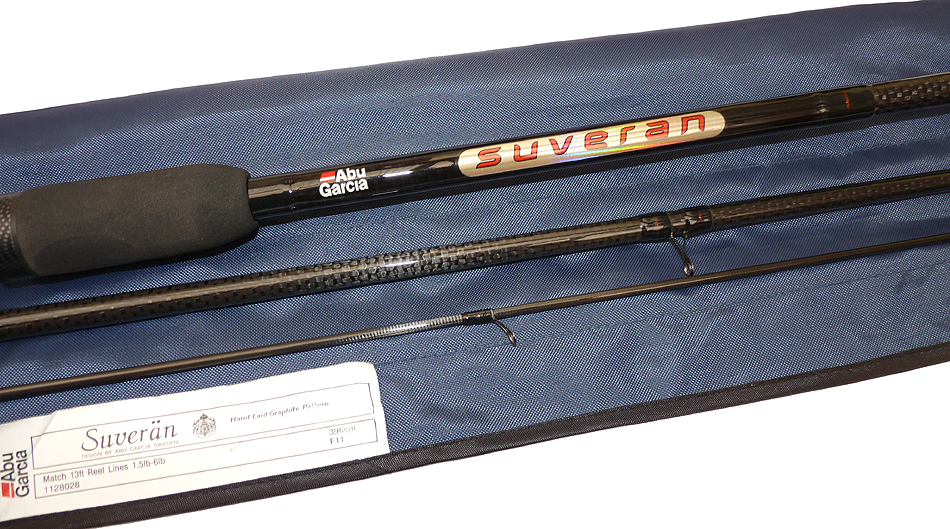 Abu Garcia Suveran Match 13' 3 pce carbon float rod, mint with bag