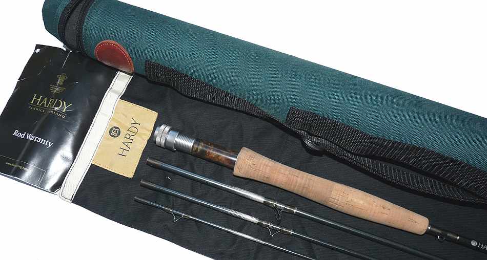 Hardy Jet Sintrix 8' 4 pce carbon travel fly rod #4 bag and tube