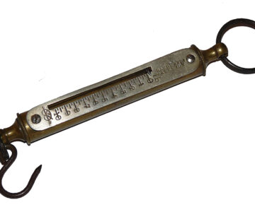 Hardy antique brass weigh scales, nickle measure plate for collector