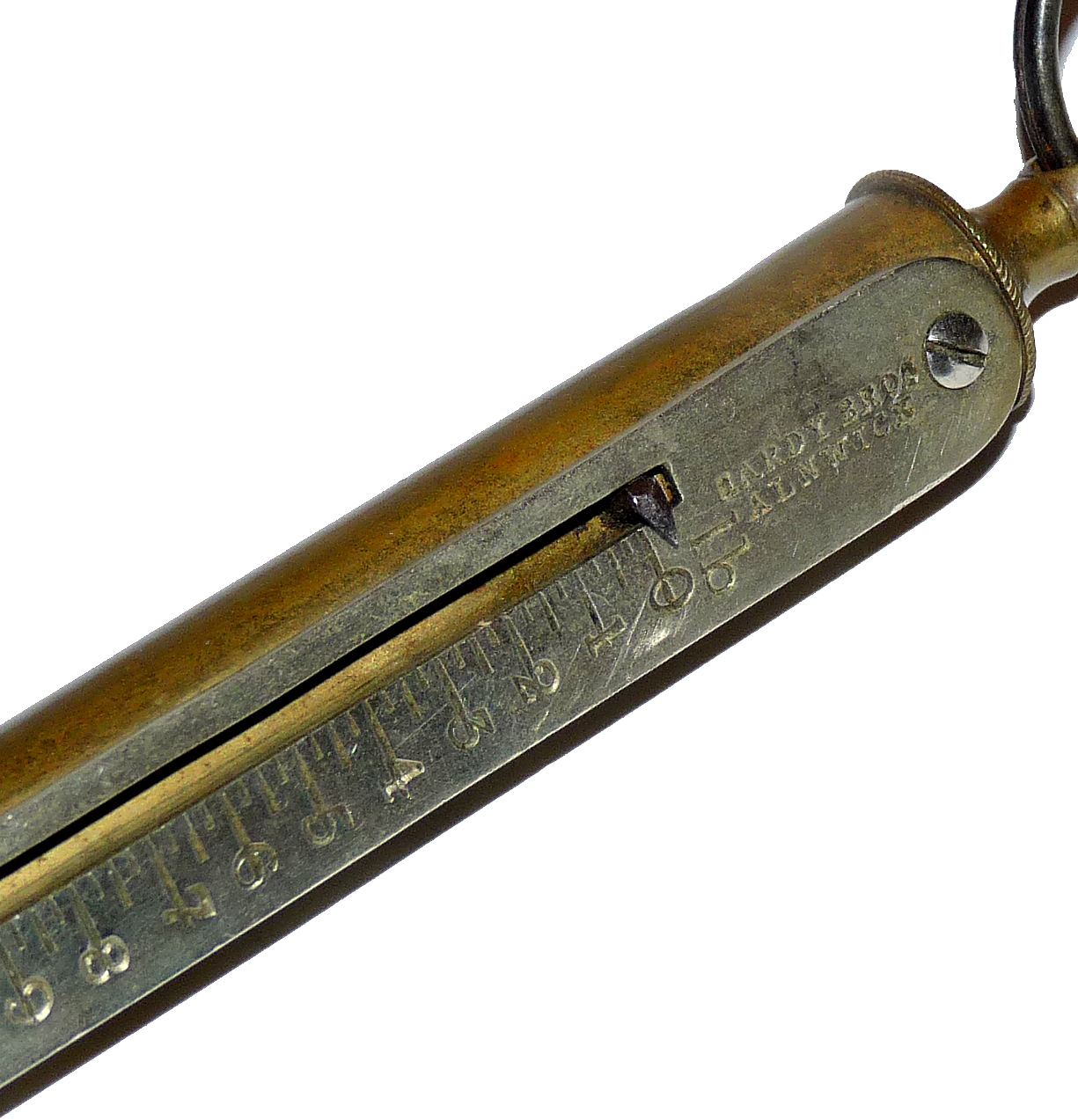 Hardy antique brass weigh scales, nickle measure plate for collector - Image 3
