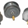 Carter, Malloch Army Navy alloy ebonite antique fly reels 2.5 to 3"