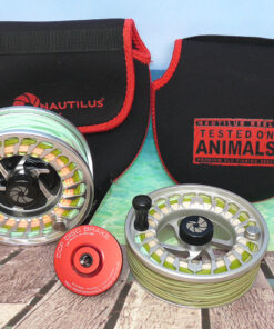 Nautilus Miami USA NV Ten Eleven salt water fly reel + s/spool + lines + clutch kit + cases B
