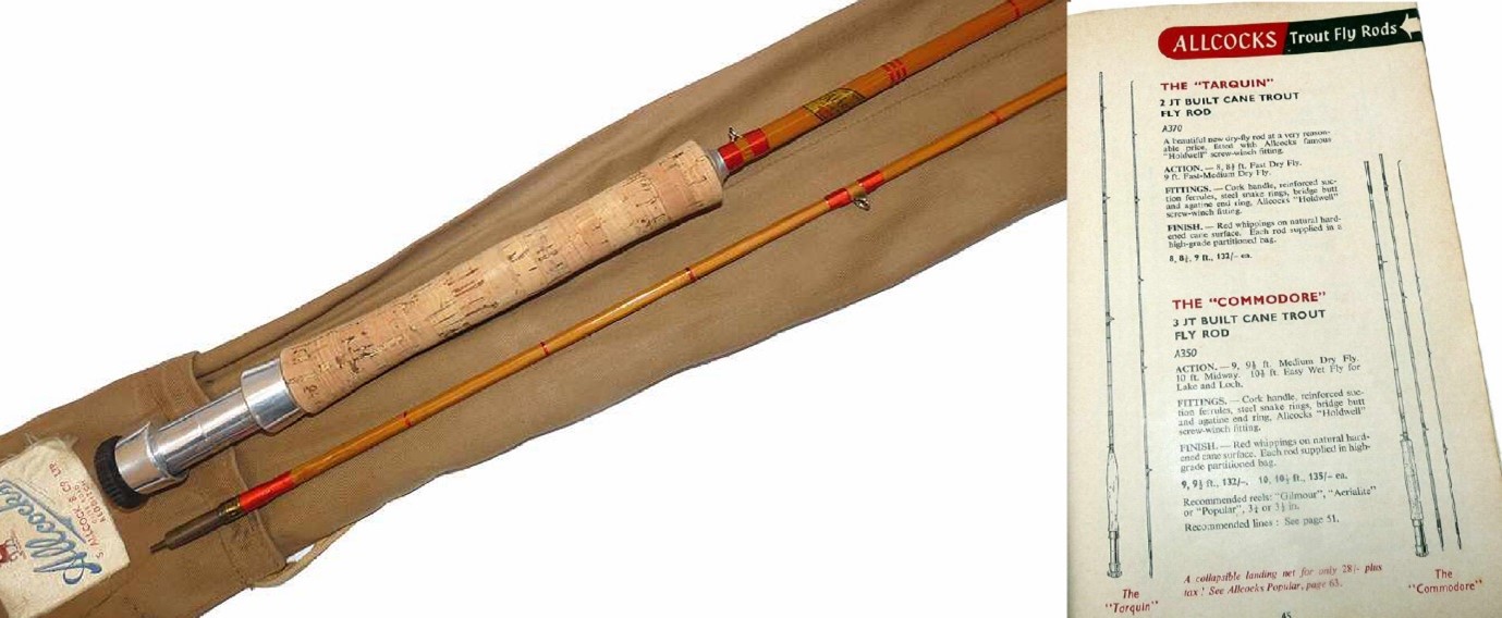 Allcock Tarquin split cane fly rod