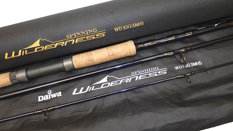 Daiwa Wilderness 10' 3-piece carbon spinning rod + bag + Cordura tube