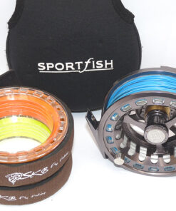 Hardy Ultralite 5000 CLS fly reel+ 2 spare spools with line + case