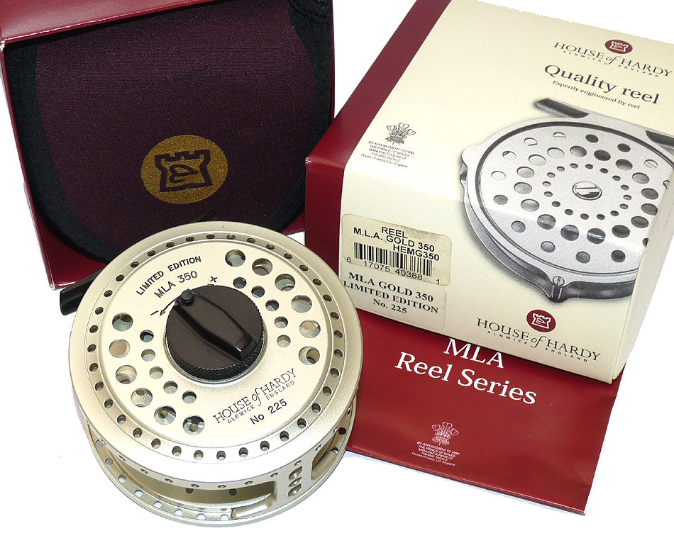 Hardy MLA 350 Gold Limited Edition fly reel, brand new with case, papers and box - Image 3