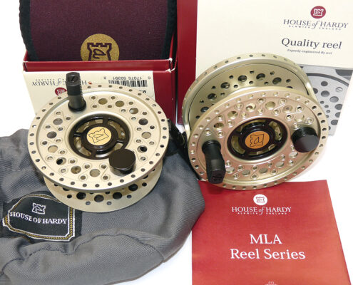 Hardy MLA Gold 375 Ltd Edition fly reel, brand new with spare spool, box case + papers