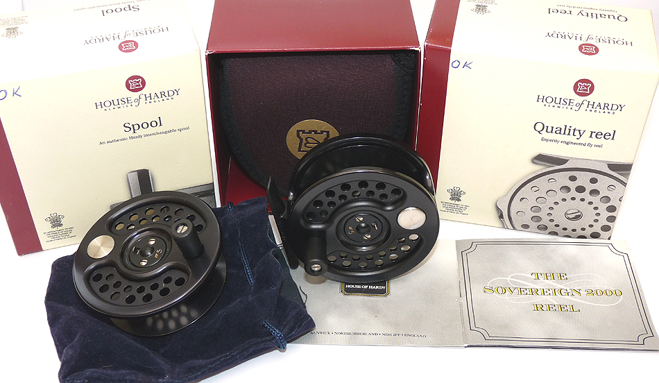 Hardy Sovereign 2000 #5 Ltd Ed fly reel + s/spool. new with case papers and boxes