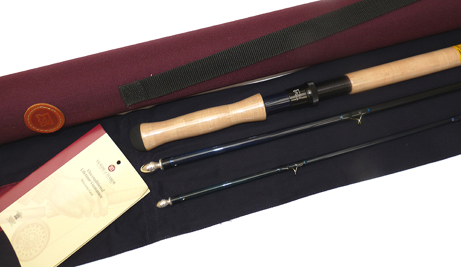 Hardy Elite Salmon Fly 13'4" 3pc carbon rod,#9 new old shop stock with bag and tube - Image 3