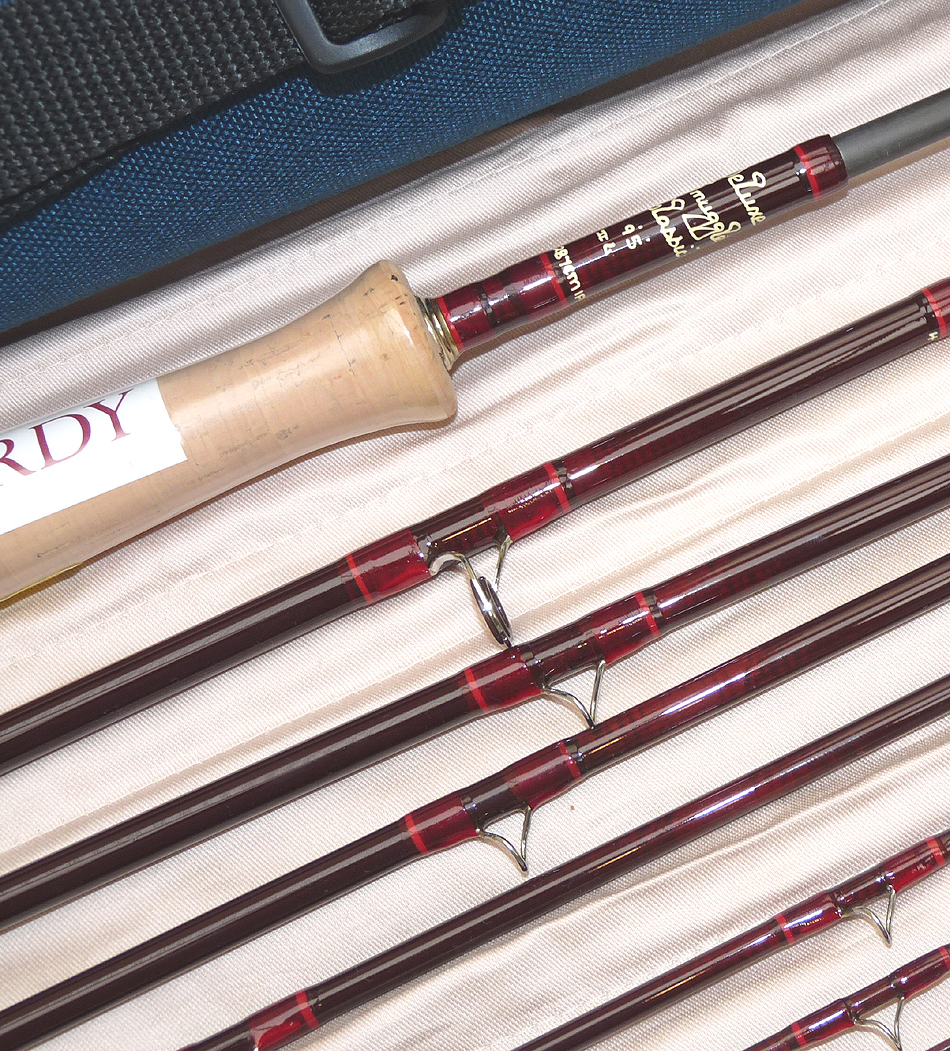 Hardy Deluxe Smuggler Classic 9'5" 8pce carbon fly rod #6, brand new with bag, tag and tube - Image 4