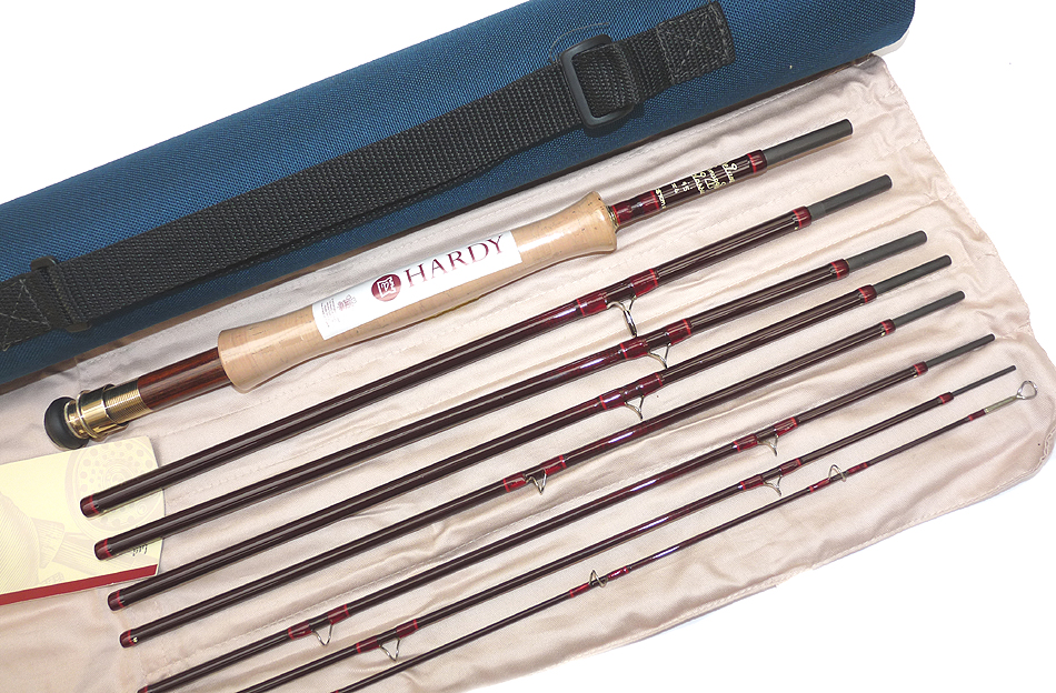 Hardy Deluxe Smuggler Classic 9'5" 8pce carbon fly rod #6, brand new with bag, tag and tube - Image 3