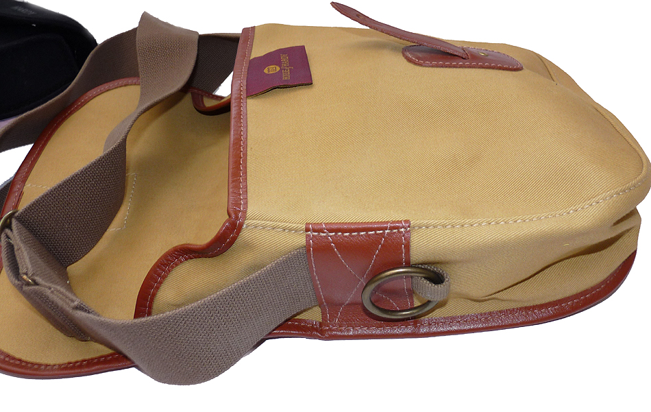 Hardy The Brook traditional canvas leather fishing bag c 1998-2000 - Image 4