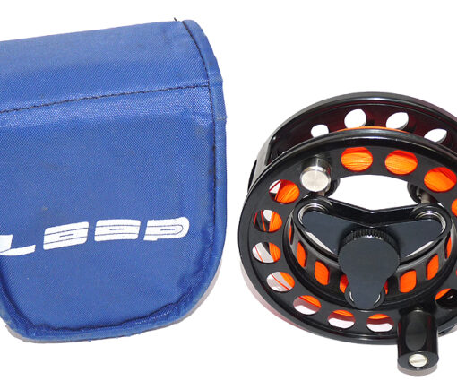 Loop, Sweden Model 3 large arbor fly reel with makers case