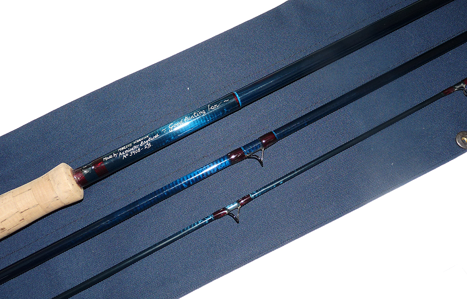 Marcus Warwick The Predator 9' 3 piece carbon fly rod #9 cork extension + bag - Image 4