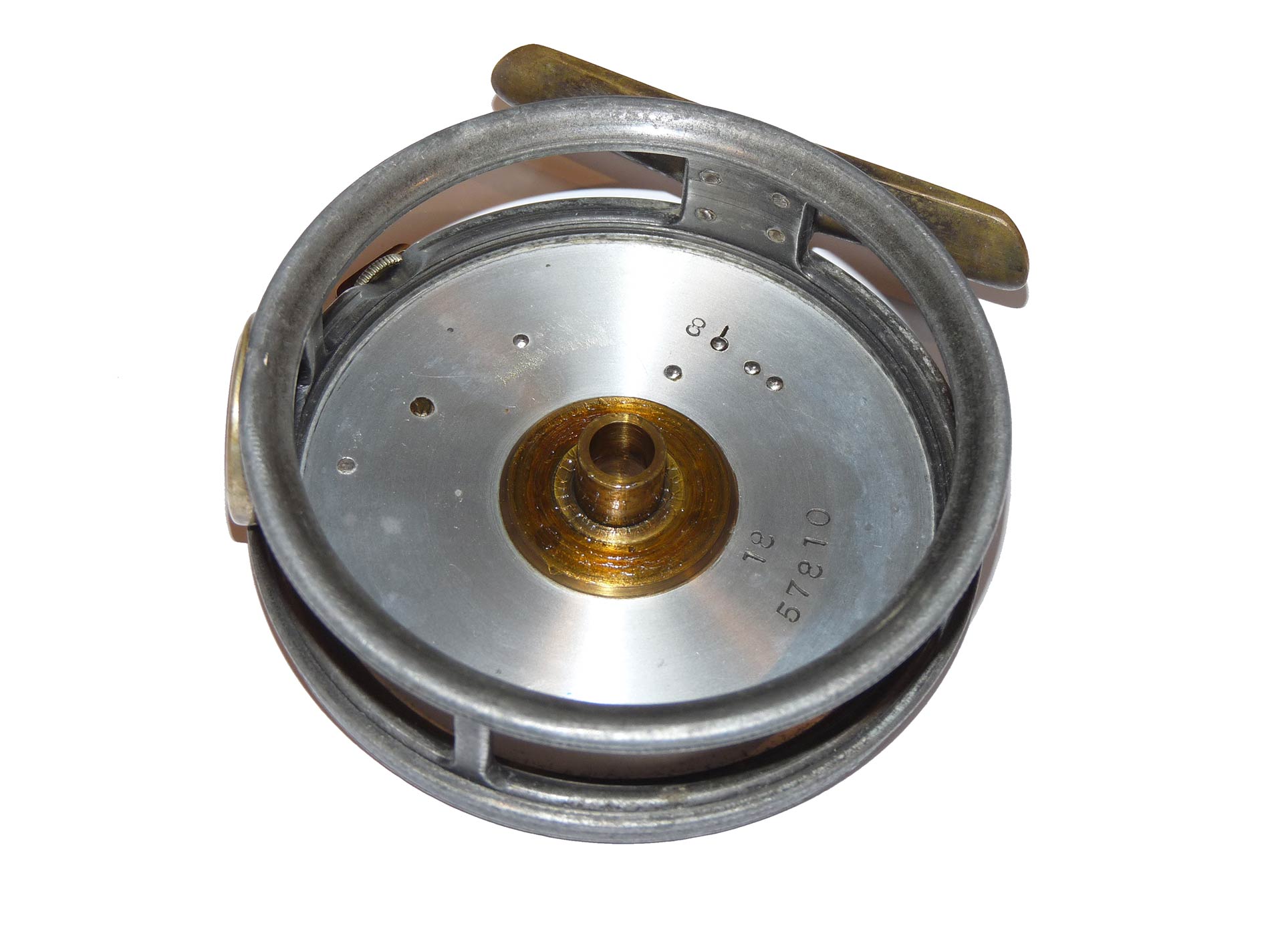 Hardy Perfect 3 5/8" Trout fly reel 1912 red agate rare - Image 6