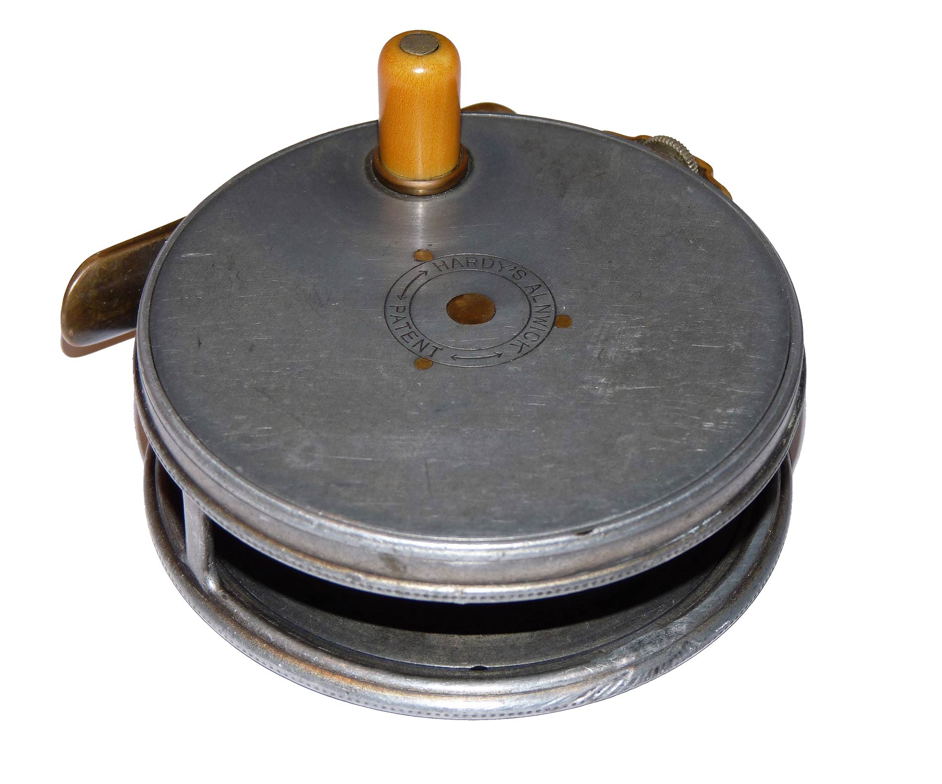 Hardy Perfect 3 3/8" trout fly reel 1912 check - Image 3