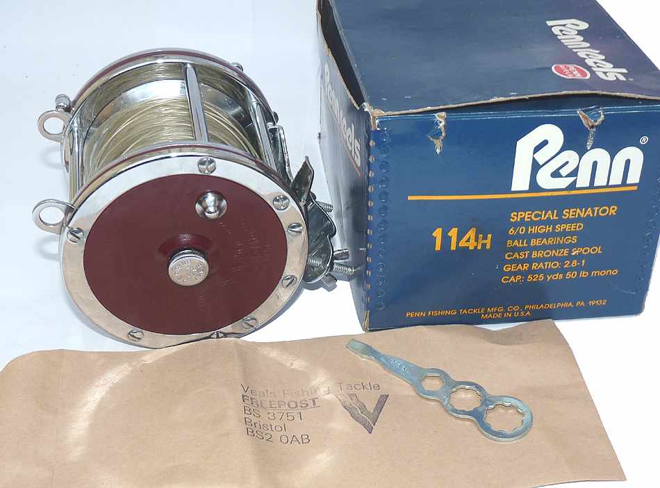 Penn Special Senator 114-H deep sea wrecking reel in box conger cod