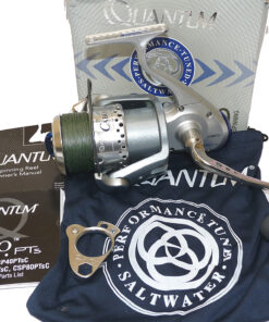 Quantum Cabo PTs 60 salt water spinning reel, box and pape