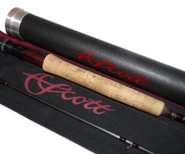 Scott USA STS 8' 2 pce carbon trout fly rod #4 with bag and alloy tube