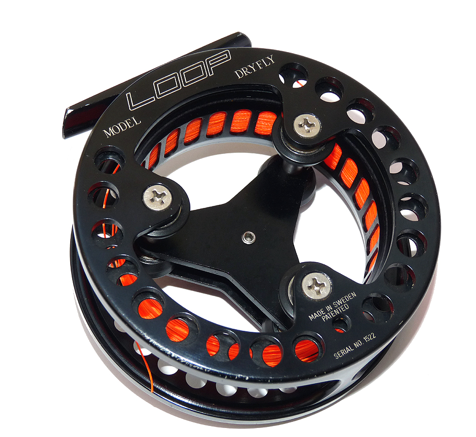 Loop, Sweden Model Dryfly 3.75" fly reel with case - Image 3