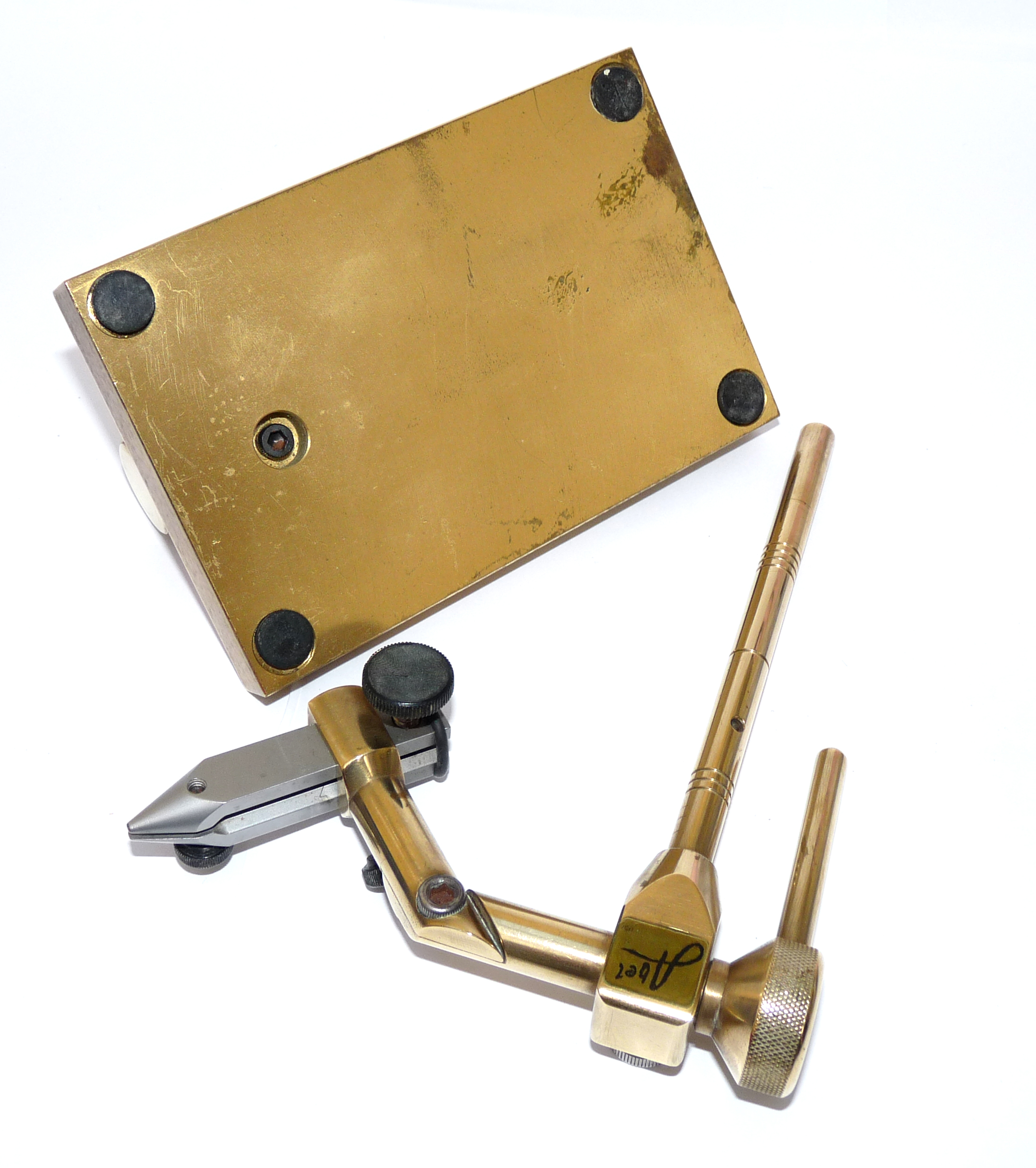 Rare Abel Supreme fly tying vise vice brass with case - Image 3