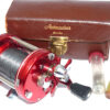 Abu Ambassadeur 6000 red reel fine with tools & leather case
