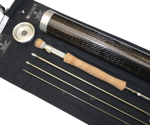 Hardy Angel 2, 10' 4 pce carbon fly rod, #7mint + bag + carbon tube