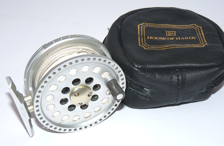 Hardy Angel Featherweight #3/4 fly reel + line + case Alnwick built