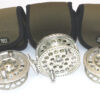 Hardy Angel 2 7/8 fly reel + 2 spare spools + 3 Hardy cases