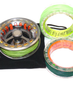 Hardy Ultralite 5000 CLS fly reel, 3 spools and lines