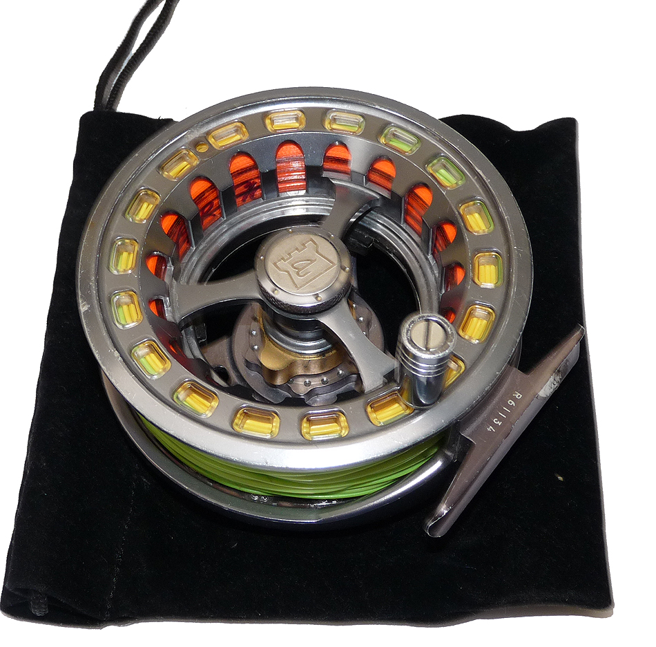 Hardy Ultralite 5000 CLS fly reel, 3 spools Rio line - Image 5