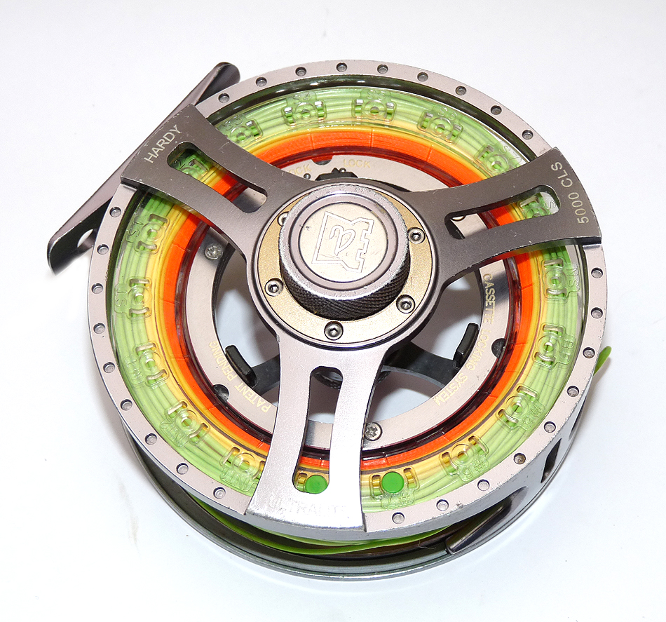 Hardy Ultralite 5000 CLS fly reel, 3 spools Rio line - Image 4