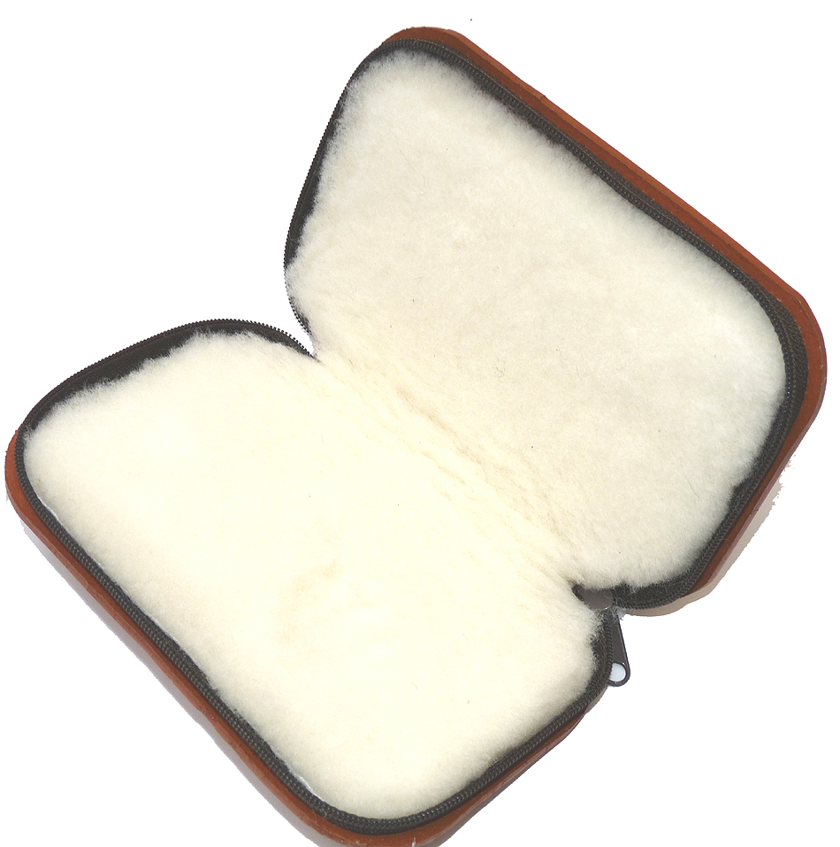 Hardy sheepskin leather pocket fly wallet, brand new old stock - Image 3