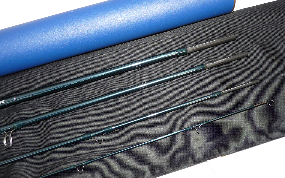 Hardy Proaxis-X Sintrix 9' 4-piece graphite travel fly rod, #12 + bag & tube - Image 4