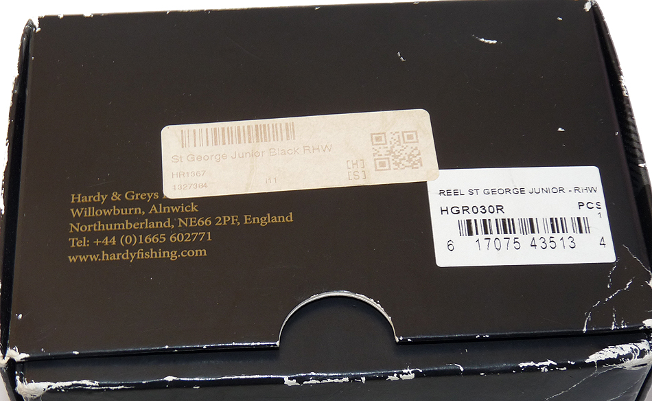 Hardy St George Junior 2-9/16 black edition fly reel RHW agate guide, case papers and box - Image 7