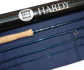 Hardy Zane 9' 4-piece graphite saltwater fly rod, bag & screw top tube, rare