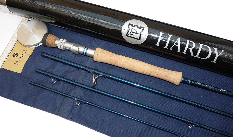 Hardy Zane 9' 4-piece graphite saltwater fly rod, bag & screw top tube, rare - Image 3