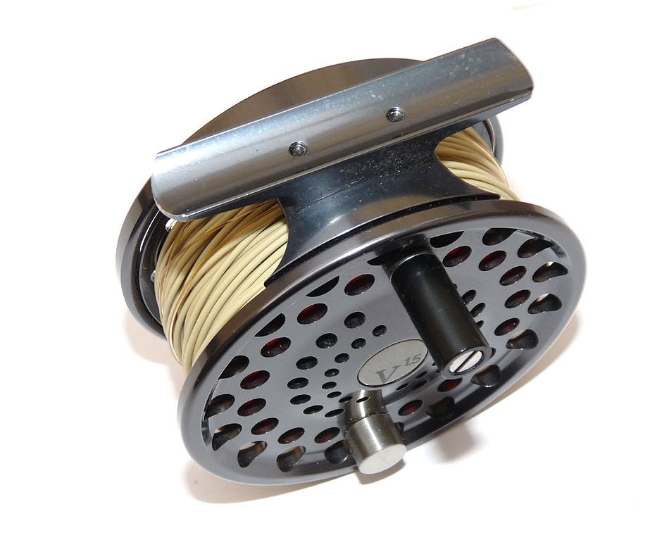 Lamson Velocity 1.5 large arbor trout fly reel with case and box - Image 3