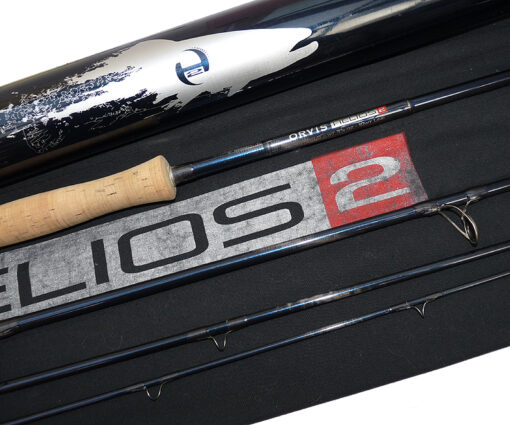 Orvis Helios 2 9' 4-piece graphite travel fly rod, #10 + bag & screw top tube