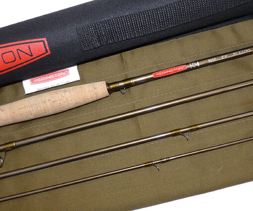 Alternative view of Reddington RS4 8'6" 4pce carbon travel for rod #5. bag and tube