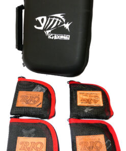 Rio fly line tips 4 Rio pouches + Loomis case salmon