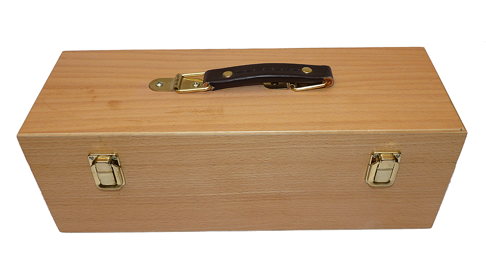 2 fly tying vices & staghorn priest in custom wooden box - Image 3